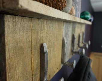 Rustic Coat Rack Reclaimed Wood