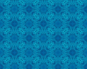 Treasures of Nature Tonal Swirl Medium Blue Jason Yenter Fabric 1 yard