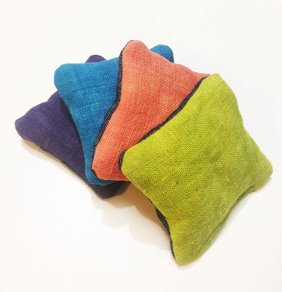 Organic Hemp Denim Sensory Weighted Bean Bag Play Set