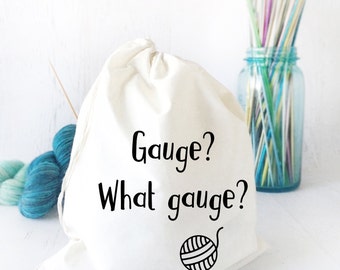 Funny Knitting Bag- Project Bag- Yarn Bag- Knitting Tote- Gift for Knitter- Project Organizer- Sock Bag- Yarn Storage- Yarn Caddy- Knitting