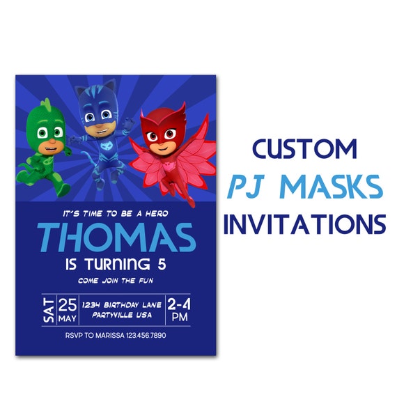 superhero birthday invite