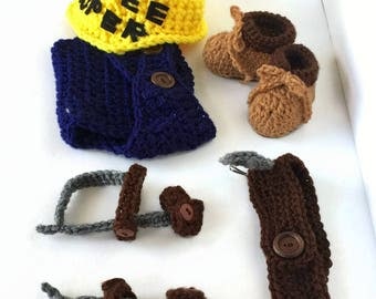Lineman - Lineman Baby Outfit - Baby Lineman Outfit - Power Lineman - Lineman Wife - Linemen - Lineman Baby - Power Lineman Boots - Prop