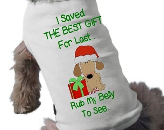I'm Going To Be A Big Sister Dog Shirt - Dog T-Shirt - Christmas Pregnancy Announcement Dog Shirt - Holiday Dog TShirt - Pet Graphic Tee