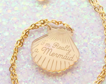 Mermaid Necklace, gifts for her, mermaid necklace, Mermaid Jewelry, gifts for mermaids, beach jewelry, mermaid, wife gift