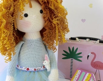 PDF Pattern for Curly Girls Doll - Crochet Amigurumi Doll Pattern