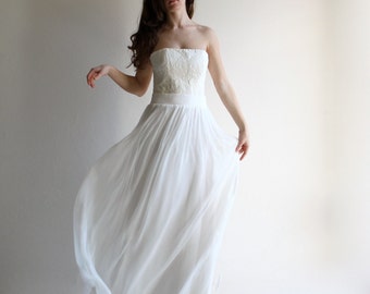 Wedding skirt, wedding separates, wedding dress, boho skirt, bridal skirt, alternative wedding dress, white skirt, chiffon wedding skirt