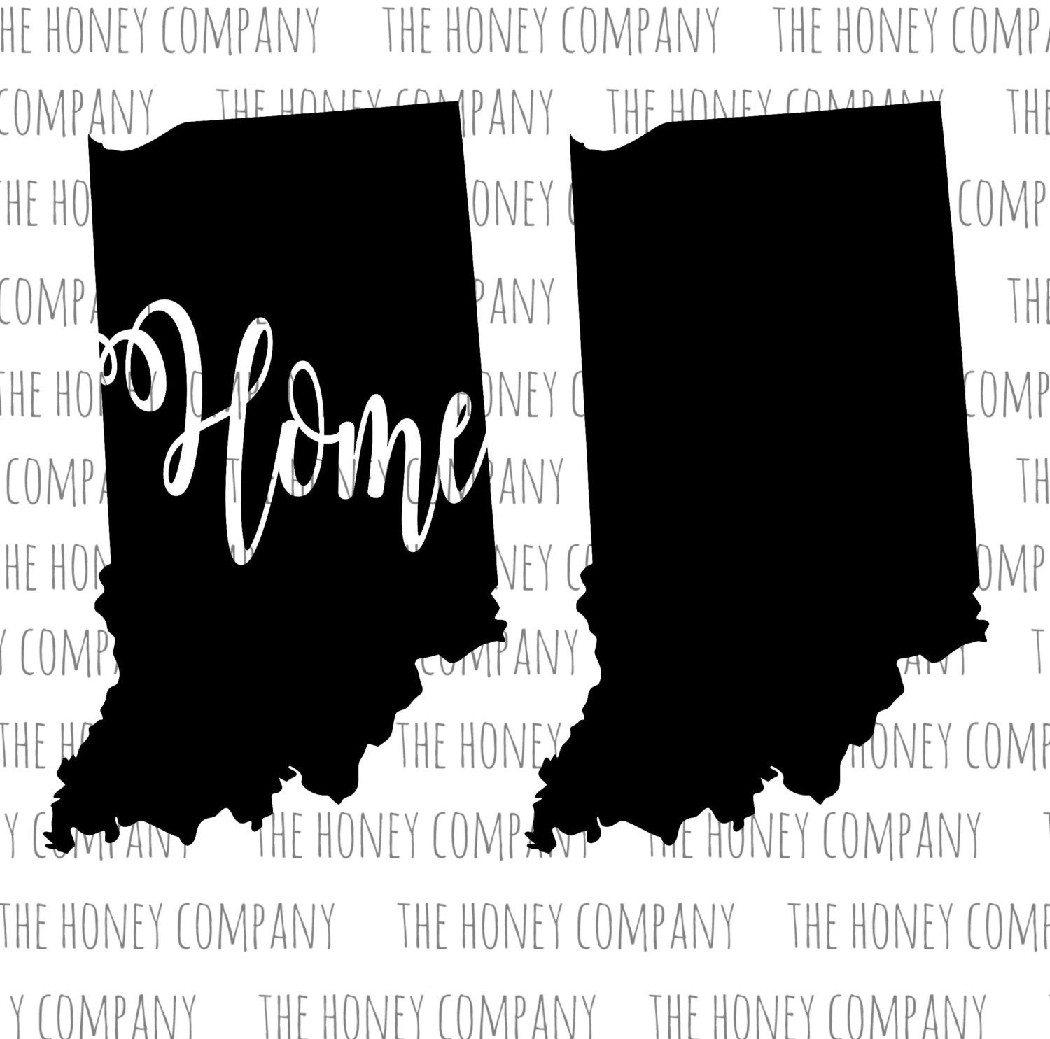 Download Indiana SVG PNG DXF State Home Outline Instant Download