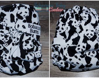 OS One Size Panda Toss AI2 All in Two Cloth Diaper