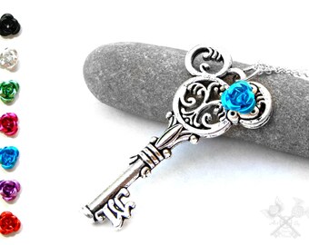 SPECIAL EDITION Minnie Key Necklace / Skeleton Key Necklace / Key to my Heart Necklace / Fantasy Key Necklace / Birthday Gifts for Girls