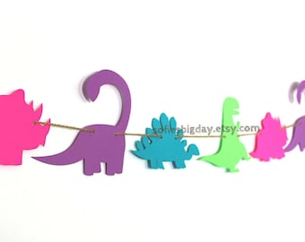Dinosaur banner | Etsy