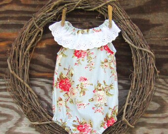 Baby Girl Romper, Monogrammed baby Romper, Birthday Outfit, Smash Cake Outfit