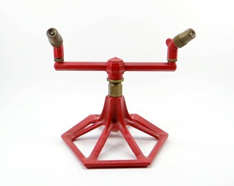 Garden Sprinkler Cast Iron Red - L.R. Nelson Peoria, ILL. - Lawn and Garden - Vintage Gardening - Flower Sprinkler - Gardening