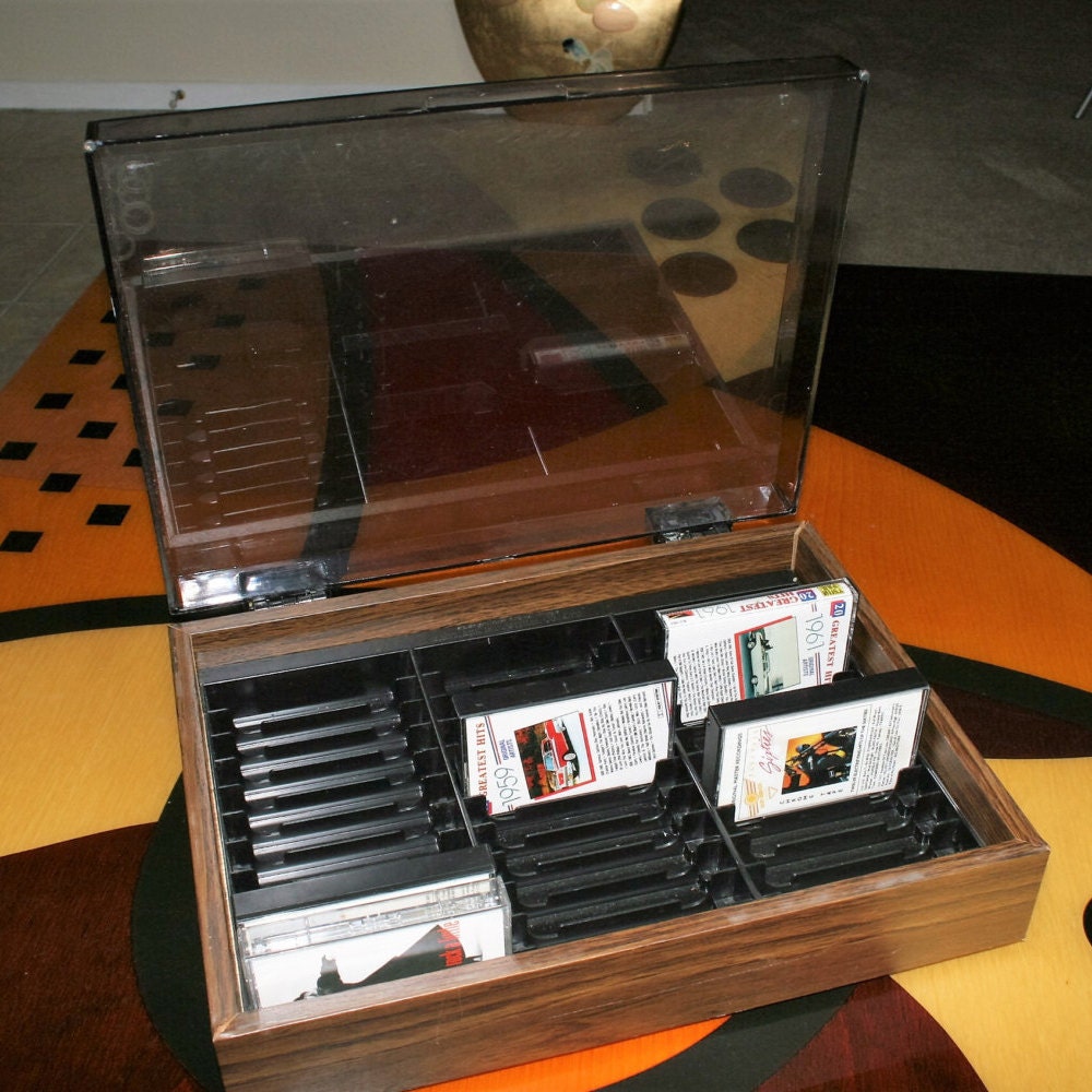 VINTAGE Kenmark Ind. Cassette Tape Holder 36 Count Storage Box