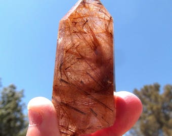 Rutilated Quartz Crystal Point - Rutilated Quartz, Golden Rutile, Crystals, Crystal Healing