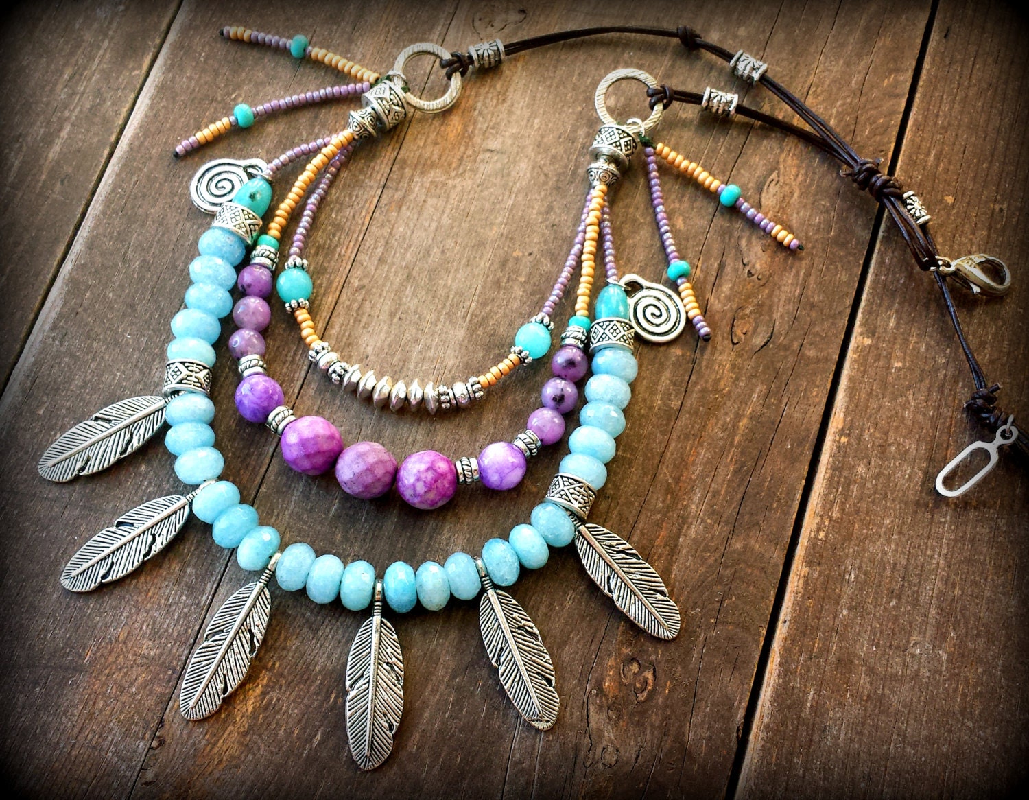 Hippie necklaces amazon Clearance