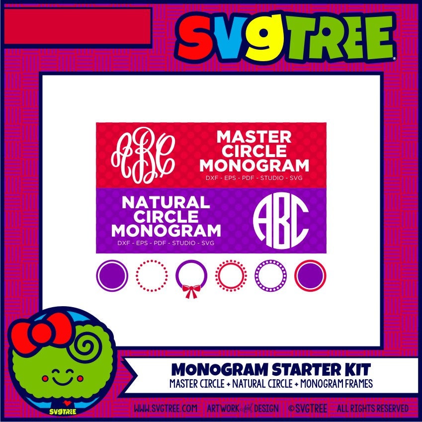 Download Master Circle SVG Circle Monogram SVG Monogram Frame SVG