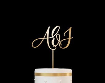 Customized Wedding Cake Topper Initials Personalized Cake Topper for Wedding, Custom Personalized Wedding Cake Topper, Monogram Cake Topper