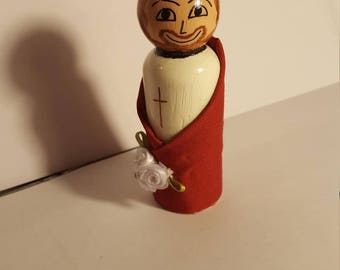 St. Roman Peg Doll
