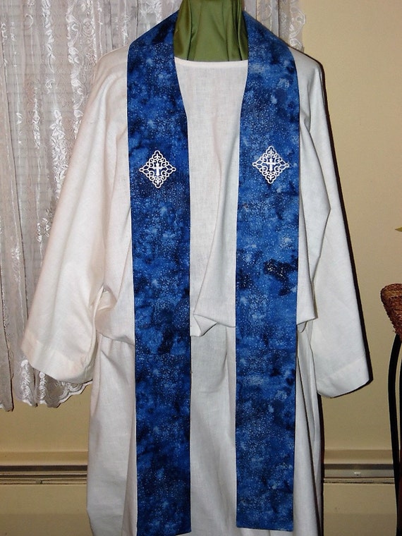 Advent Blue Clergy Stole Original Design