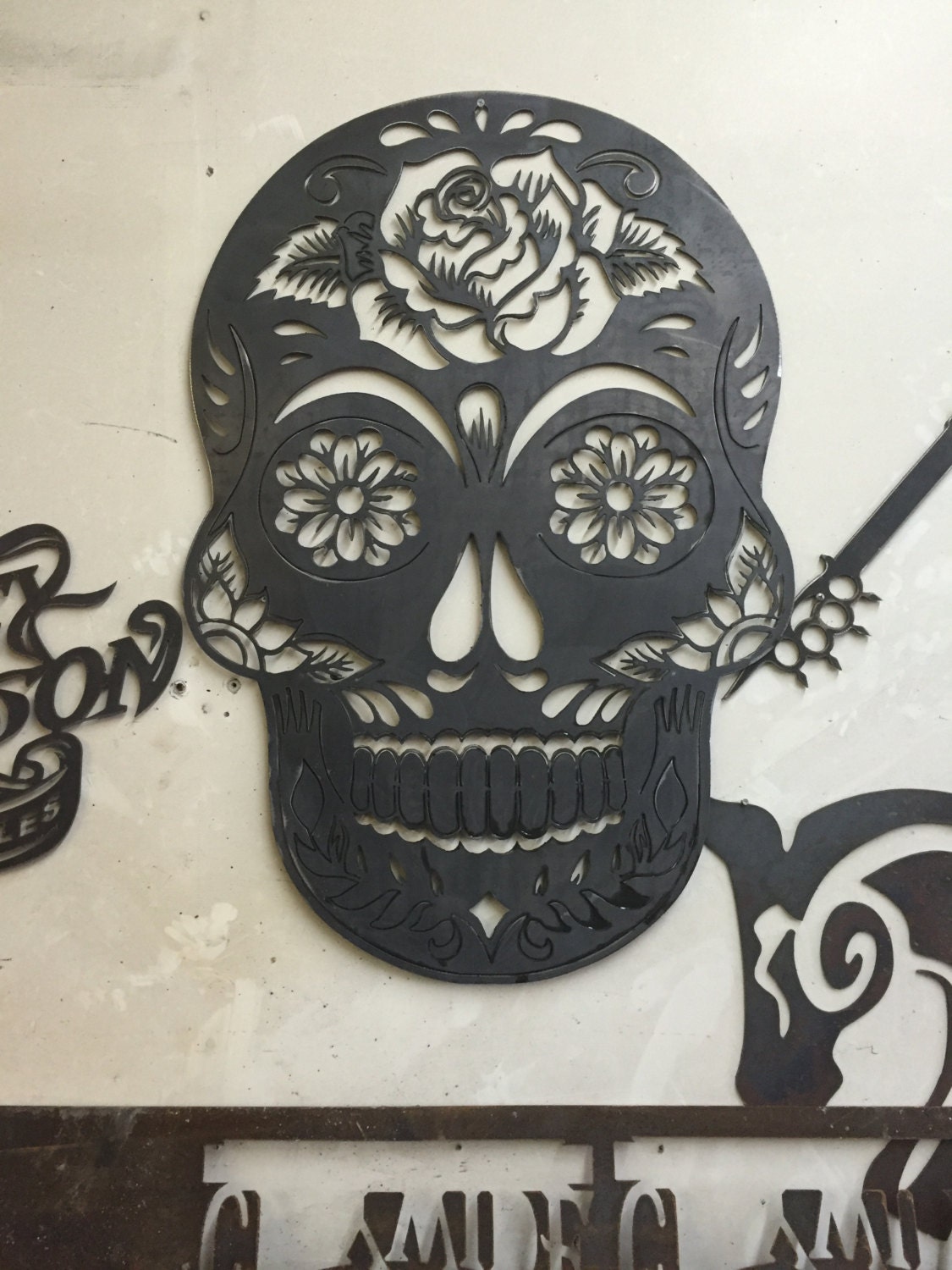 Sugar Skull CNC laser cut out