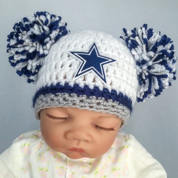 Dallas Cowboys Football hat for newborn baby girl or boy