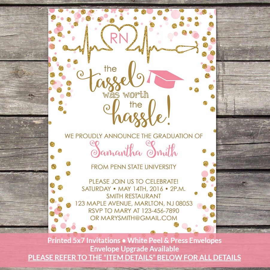 Nursing School Invitations 9