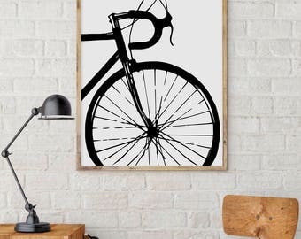 cycling poster, Bike art print, Bicycle poster, Bike print, Bicycle art, Quote poster, Motivational poster, Cycling Gift