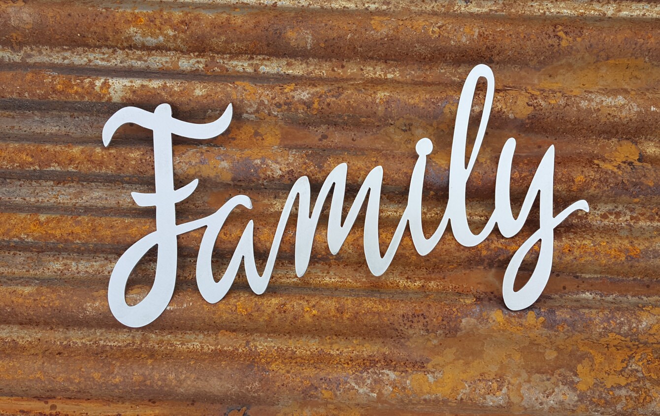 Family Word Signs Metal Farmhouse Decor Fixer Upper Style Rustic Country Shabby Chic Family Word Signs Metal Farmhouse Decor Fixer Upper Style Rustic Country Shabby Chic