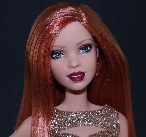 Jezebel OOAK Dressed Barbie Doll Fashionistas Repaint Faceup
