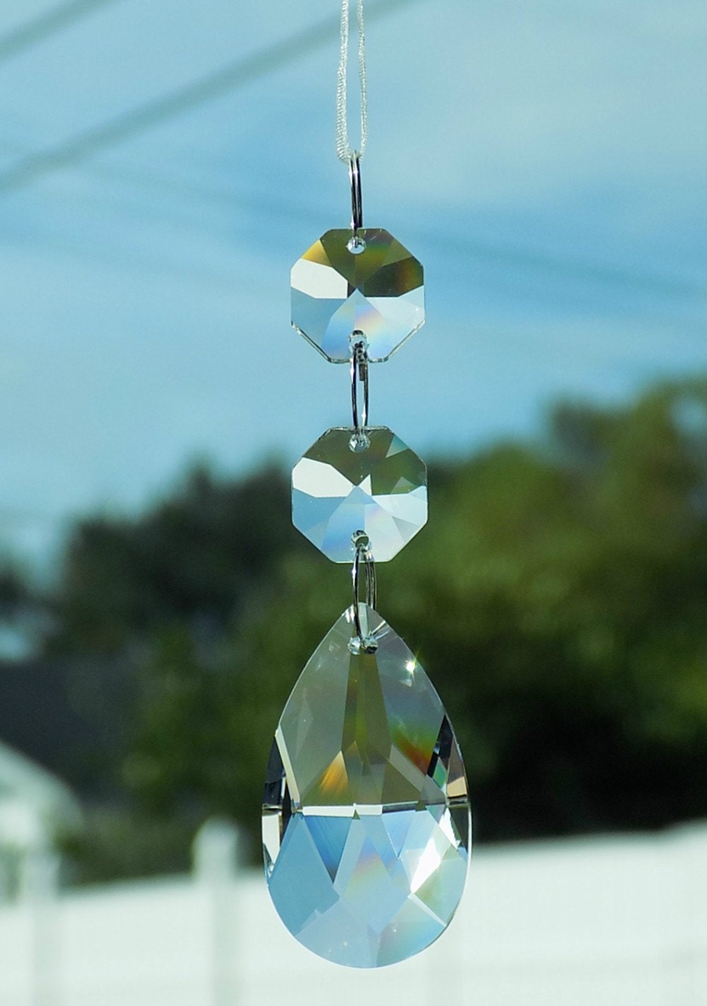 Crystal Rear View Mirror Car Charm Mirror Hanger Hanging