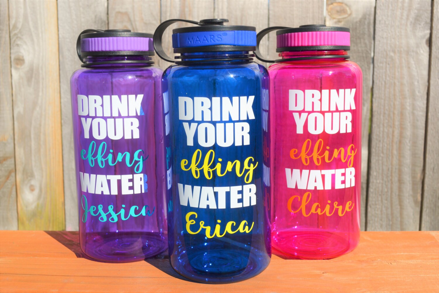 Drink your effing water bottle // Funny Water Bottle // 34oz
