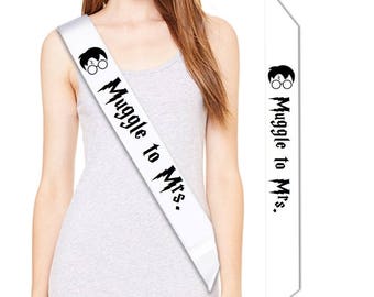 Custom Harry Potter Bachelorette Bride Party Sash Mrs. Personalized