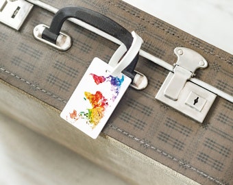 Baggage Tags Plastic Luggage Tag Map Luggage Badge Bag Tag Kit Tag Luggage Marker Suitcases Tag Baggage Marker Luggage Tally Luggage Docket
