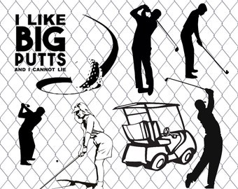 Golf SVG Bundle, golfing SVG , sports clipart, svg files for silhouette, cricut, vector, dxf, cut files, cutting template, vinyl, golf svg
