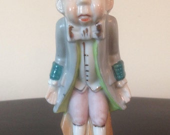 Vintage RARE Old Bald Man Figurine Made in Occupied Japan