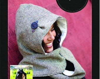 Hooded Scarf e-pattern (pdf sewing pattern)