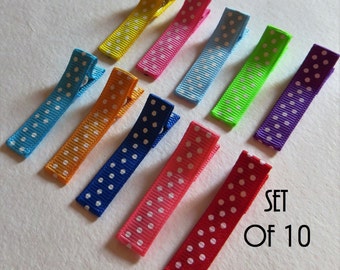 Polka Dot Hair Bow, No Slip Hair Clips for Toddlers Hair Clips for Babies Hair Clips for Girls Hair Clips, Infant Hair Clips, Hair Bow Lot