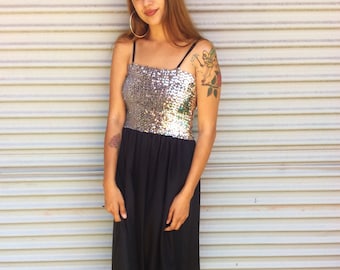 Vintage seventies disco sequin dress