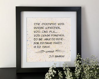 Custom Quote Print, Custom Poem Print, Calligraphy Quote, Custom Calligraphy, Framed Quote, Custom Quote Frame, Custom Print,Graduation Gift