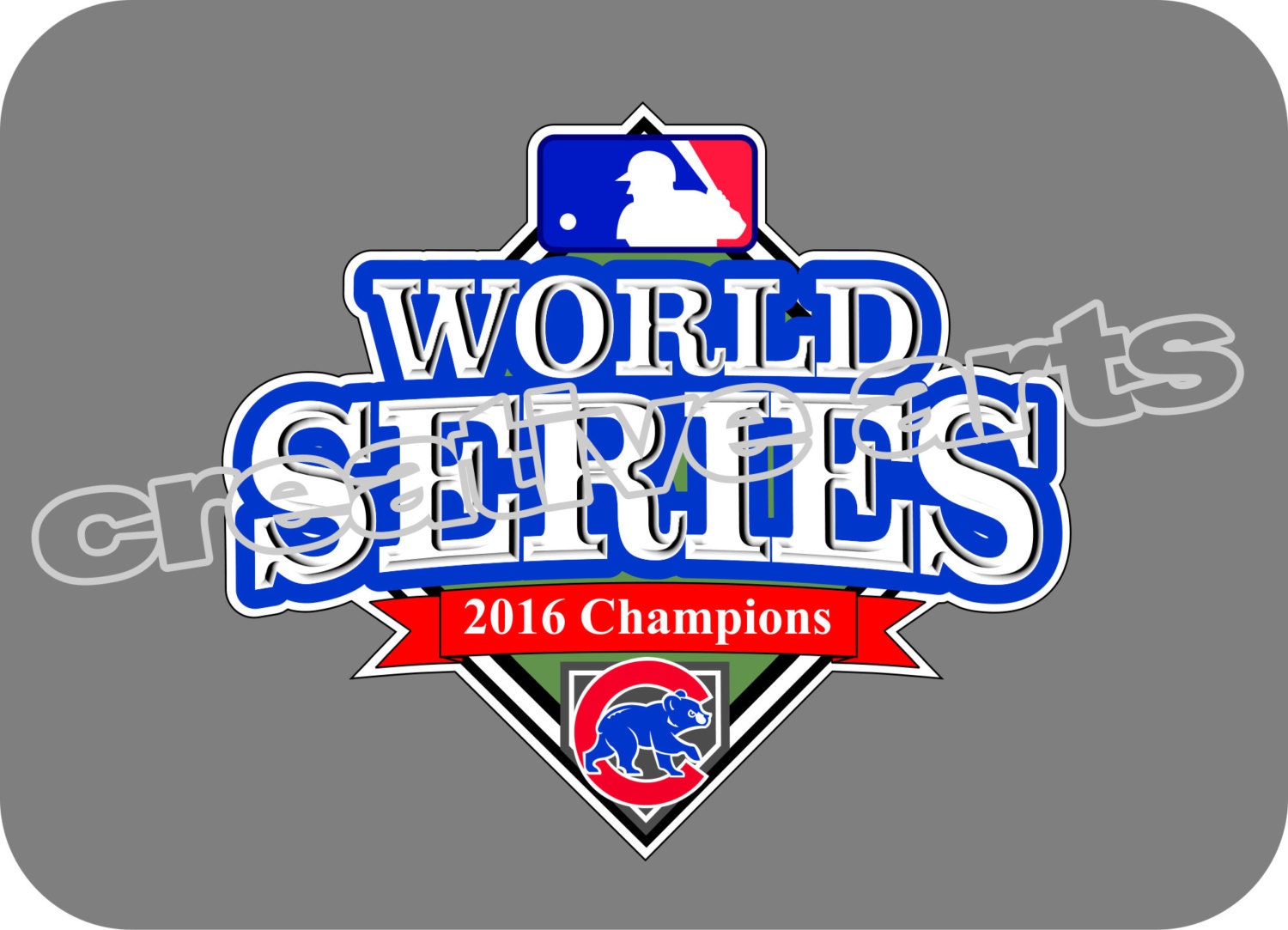 Chicago Cubs 2016 WORLD SERIES Champions Decal car tattoo