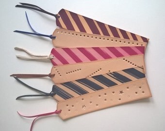 Bookmark. hand made leather book mark