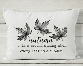 Fall Pillow - Autumn Pillow - Fall Decor - Decorative Throw Pillow Cover