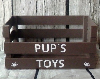 dark brown toy box