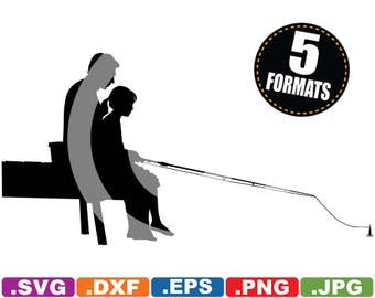 Free Free 147 Dad Daughter Fishing Svg SVG PNG EPS DXF File