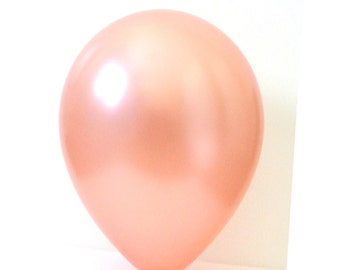 Rose Gold Balloons, Metallic, latex Balloons, 5", 11", 30" Wedding balloons, Birthday Party, Reception, Balloons, Rose Gold, Globo