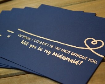Bridesmaid proposal cards ||Custom