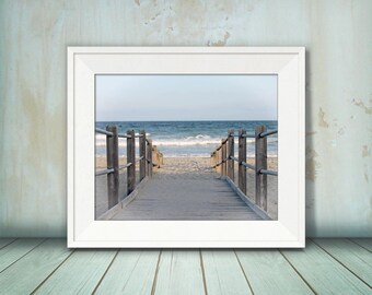 Myrtle Beach Wall Art, Beach Photography, Wall Decor, Beach Theme Decor, Ocean Art, Nautical, Office Decor, Coastal, Water, Waves, Photo
