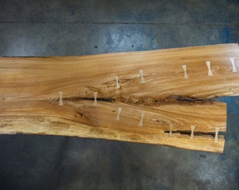 Live Edge Dining Table/Black Ash/Elm Wood/Curly Maple Wood