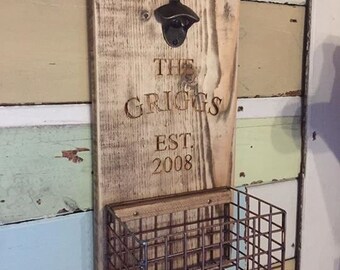 Personalised Rustic Bottle Opener