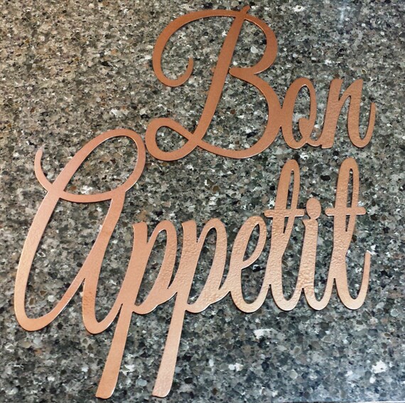 Bon Appetit Metal Wall Art